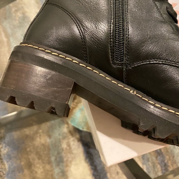 See By Chloe Mallory Leather Combat Boots Size 40 - Picture 5 of 8